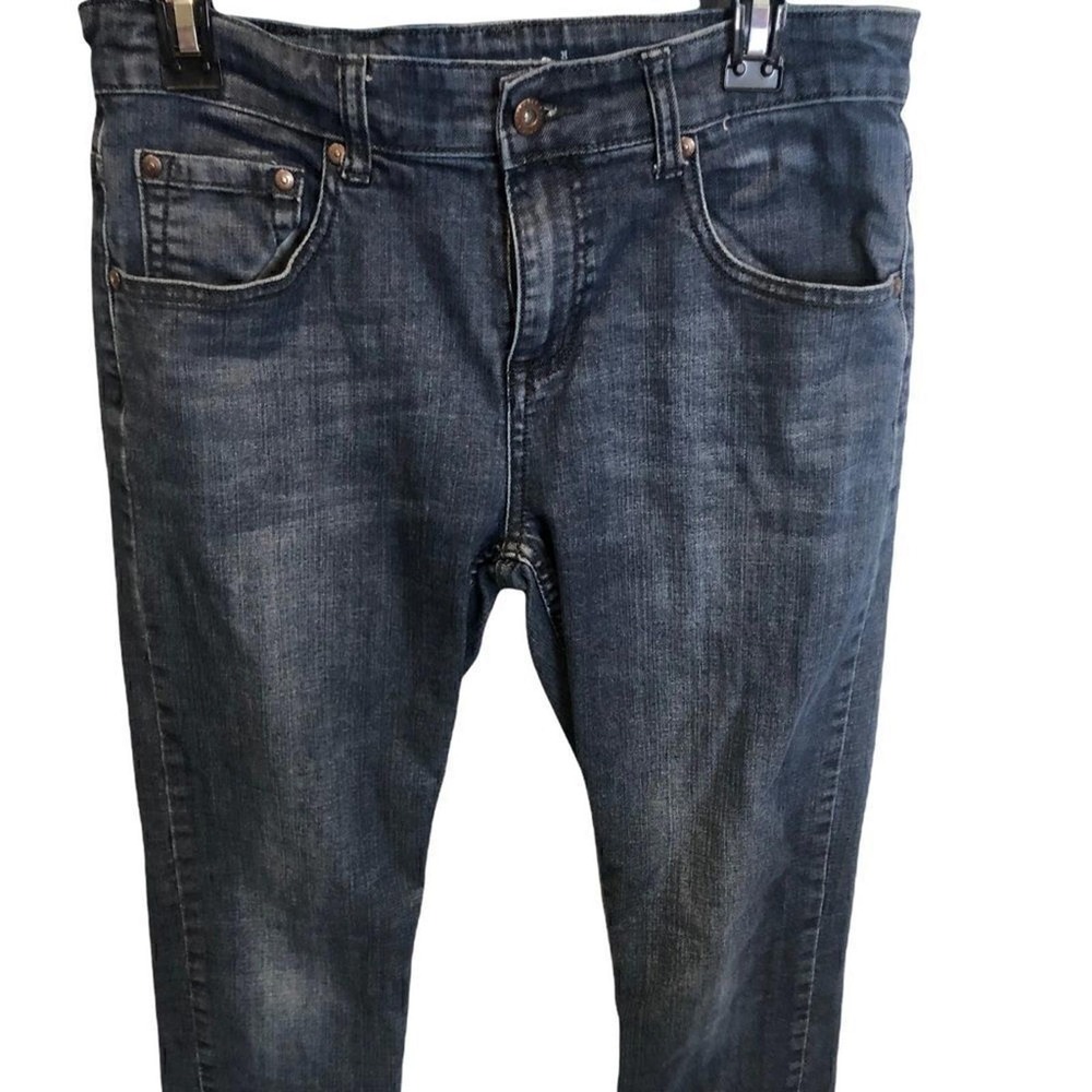 Flypaper Boy's Adjustable Waist Dark Wash Straight Leg Jeans Size 18R